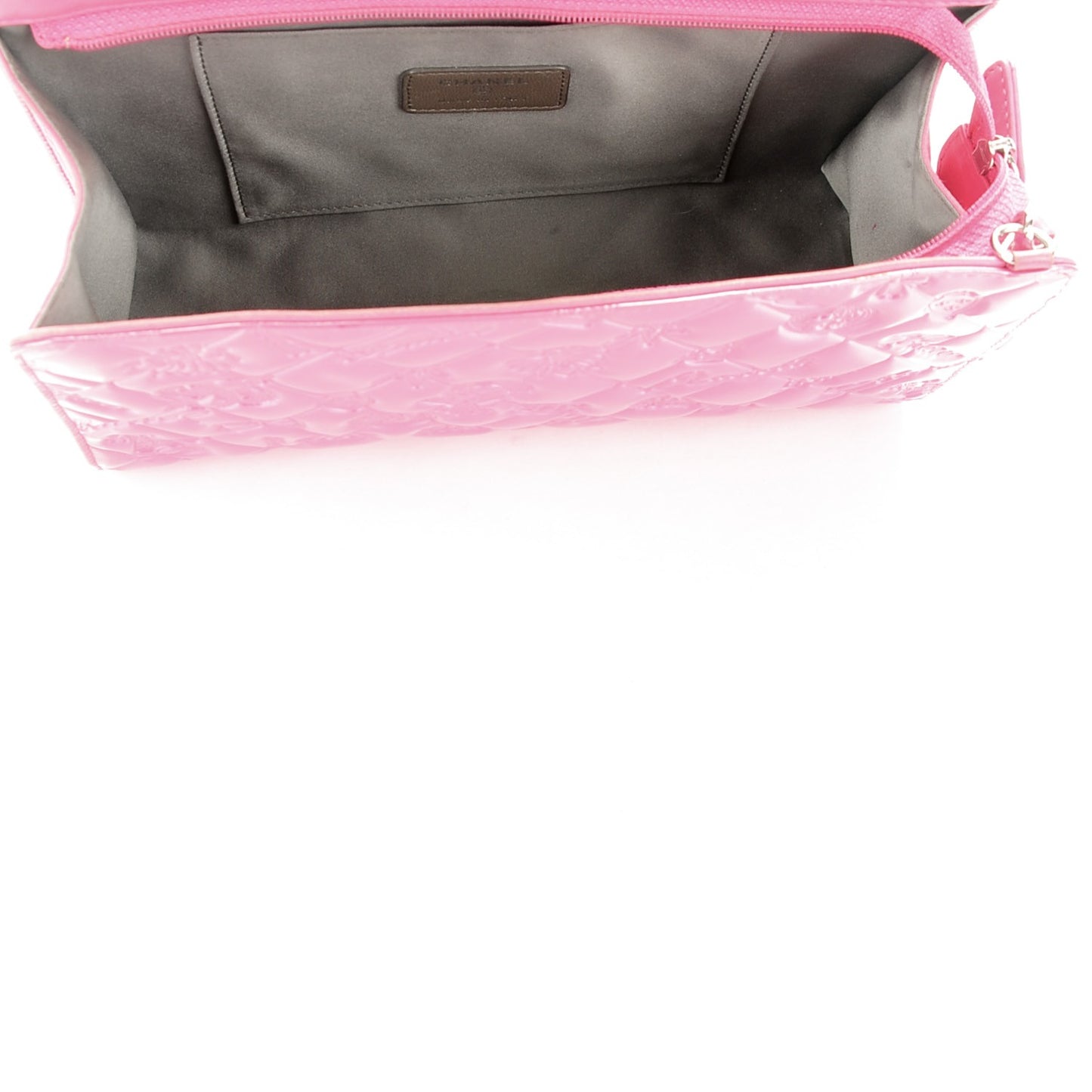Patent Calfskin Lucky Symbols Pochette Pink