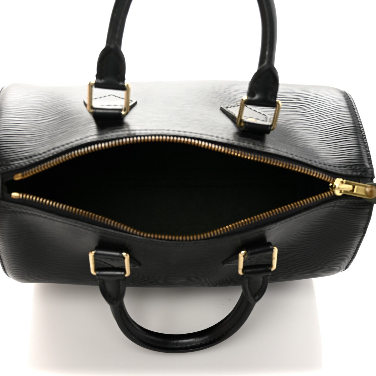 Louis Vuitton Epi Speedy 25 Black 5 of 11