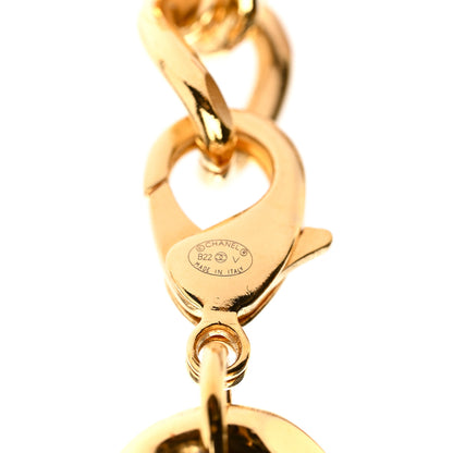 Chanel Pearl CC Chain Link Choker Necklace Gold 5 of 5