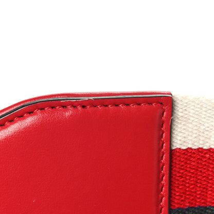 Gucci Calfskin Matelasse Sylvie Web Small GG Marmont Top Handle Shoulder Bag Hibiscus Red 13 of 13