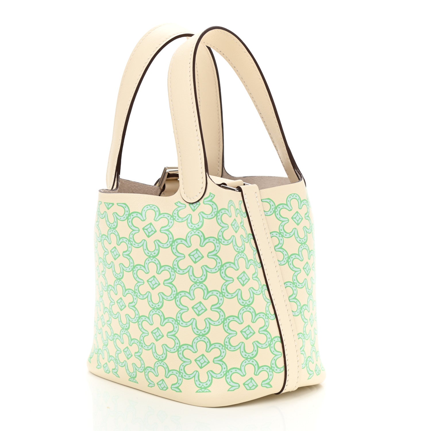 Hermes Swift Micro Lucky Daisy Picotin Lock Nata Vert 3 of 11
