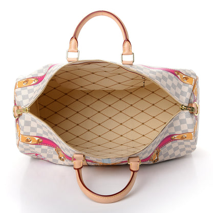 Louis Vuitton Damier Azur Summer Trunks Saint Tropez Keepall Bandouliere 50 4 of 7
