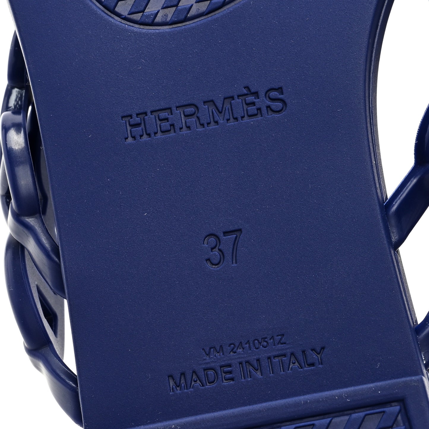 Rubber Chaine d'Ancre Island Sandals 37 Bleu Smalt