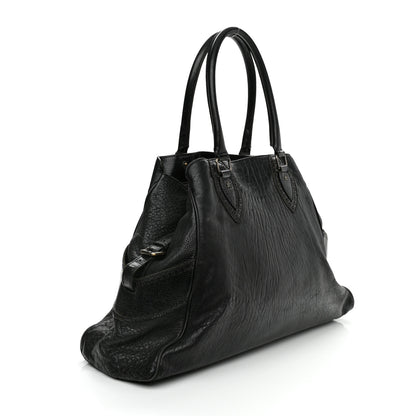 Fendi Distressed Lambskin Large Bag De Jour Tote Black 3 of 24