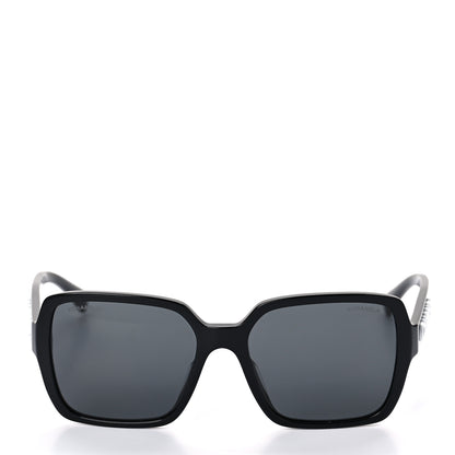 Chanel Acetate Square Sunglasses 5408-A Black 2 of 7