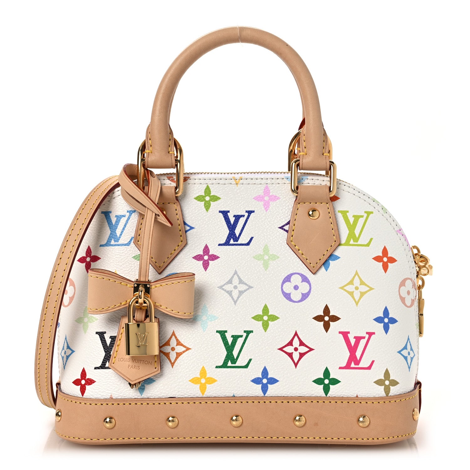 Louis Vuitton LV x TM Monogram Multicolor Alma BB White 1 of 11
