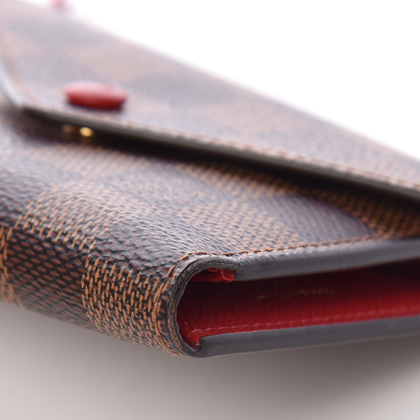 Damier Ebene Victorine Wallet Red