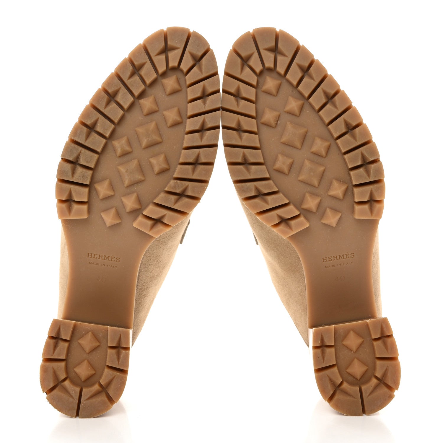 Hermes Suede Goatskin Flore 60 Mules 40 Beige 5 of 9