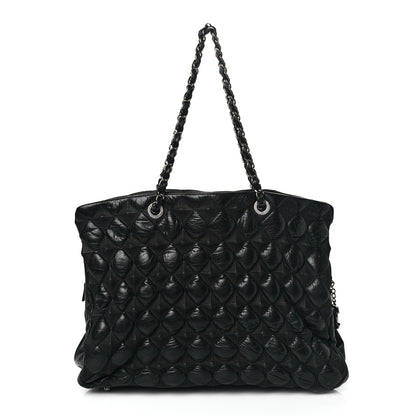 Chanel Glazed Lambskin Quilted Large Stravinsky Tote Black 1 of 9
