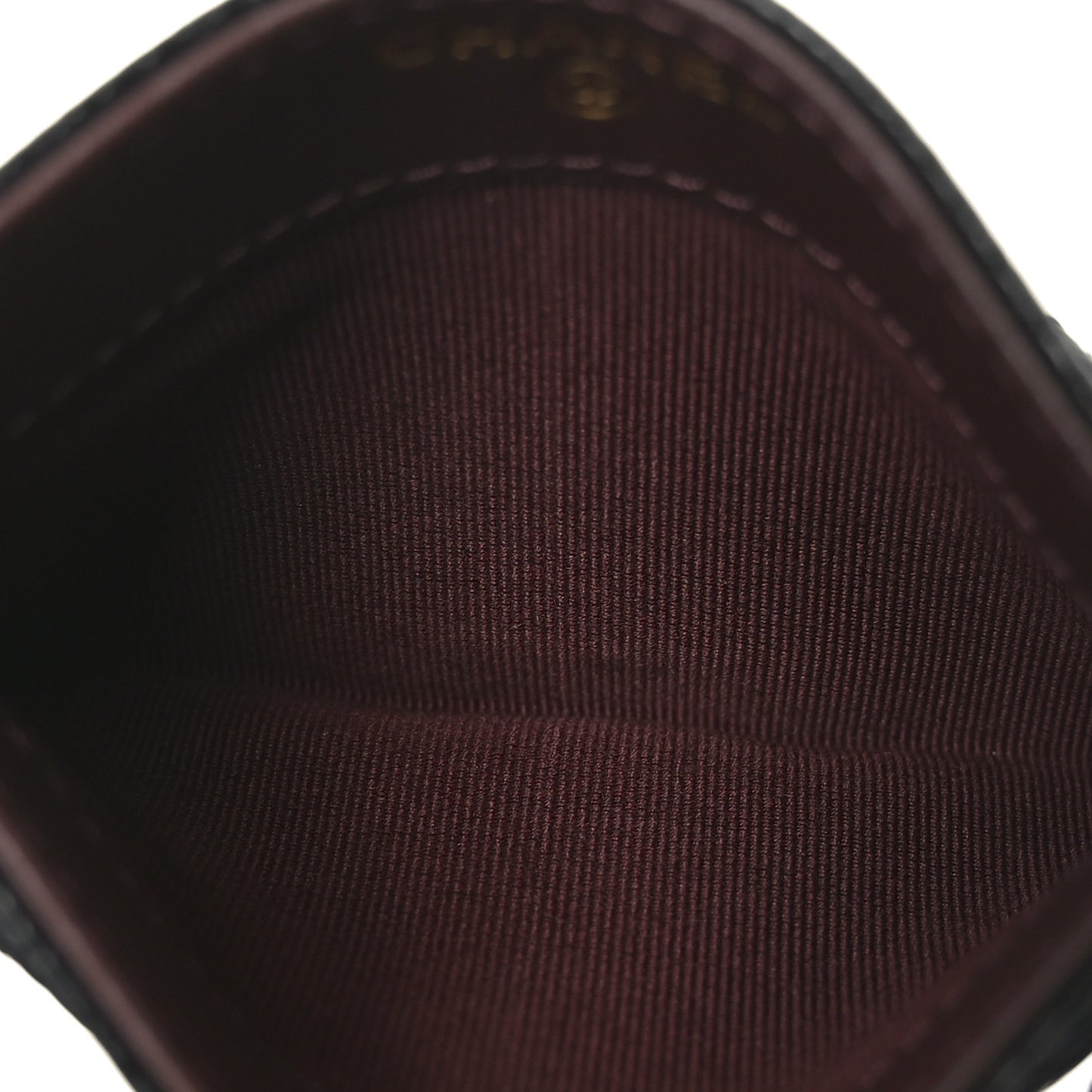 Caviar Quilted Card Holder Black