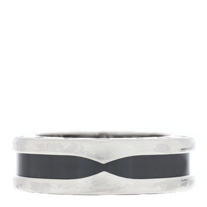Bulgari Sterling Silver Ceramic Save The Children One-Band Ring 53 6.25 1 of 4