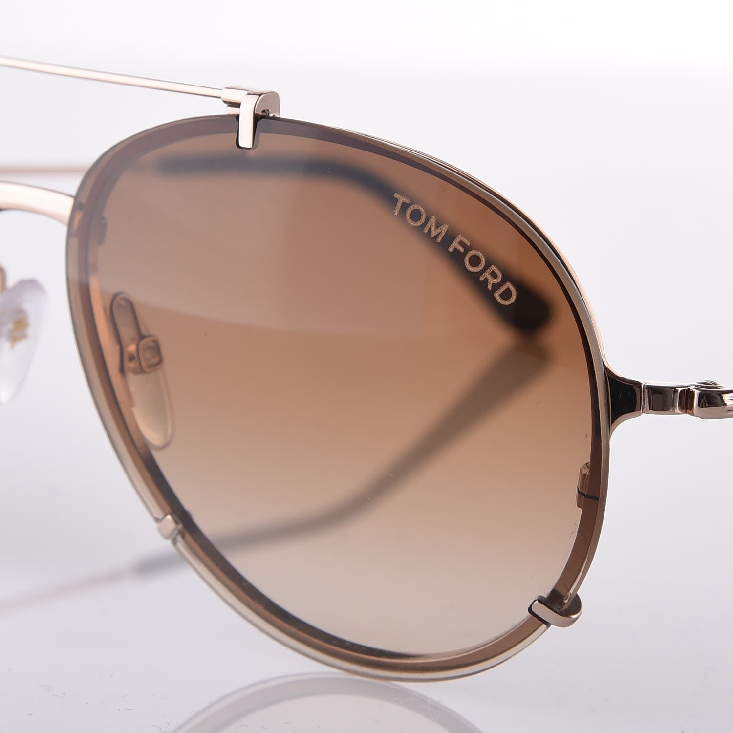 Tom Ford Oval Dickon Sunglasses TF 527 Brown 6 of 7