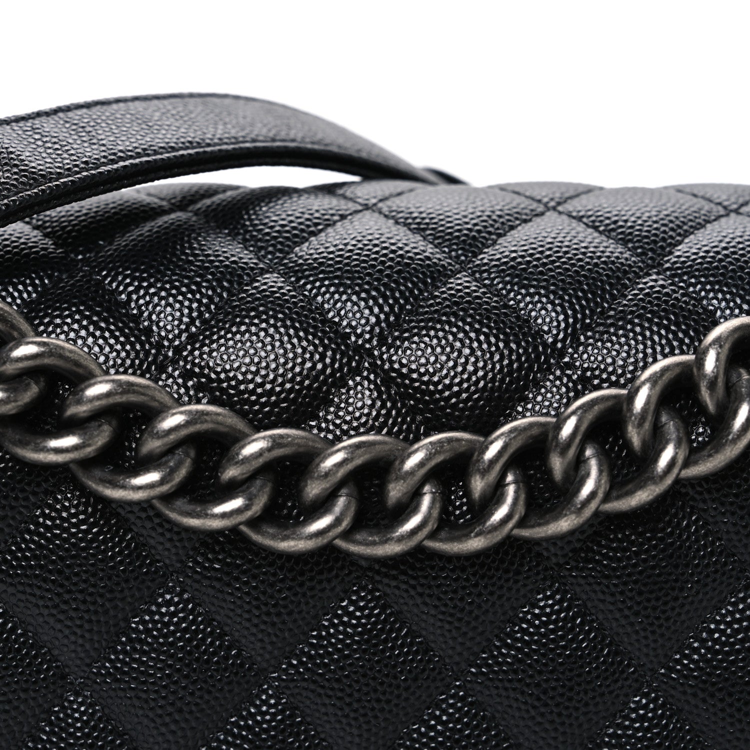 Chanel Caviar Quilted Medium Boy Flap Black 8 of 10