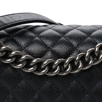 Chanel Caviar Quilted Medium Boy Flap Black 8 of 10