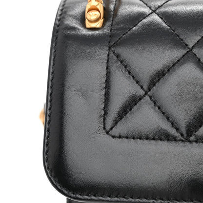 Chanel Calfskin Quilted Mini Coco Ring Flap Black 12 of 14