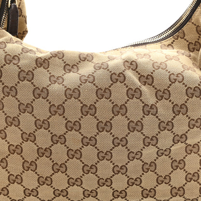 Gucci Monogram Medium Horsebit Chain Hobo Dark Brown 8 of 13