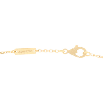 Van Cleef & Arpels 18K Yellow Gold Tiger Eye Vintage Alhambra Pendant Necklace 4 of 6