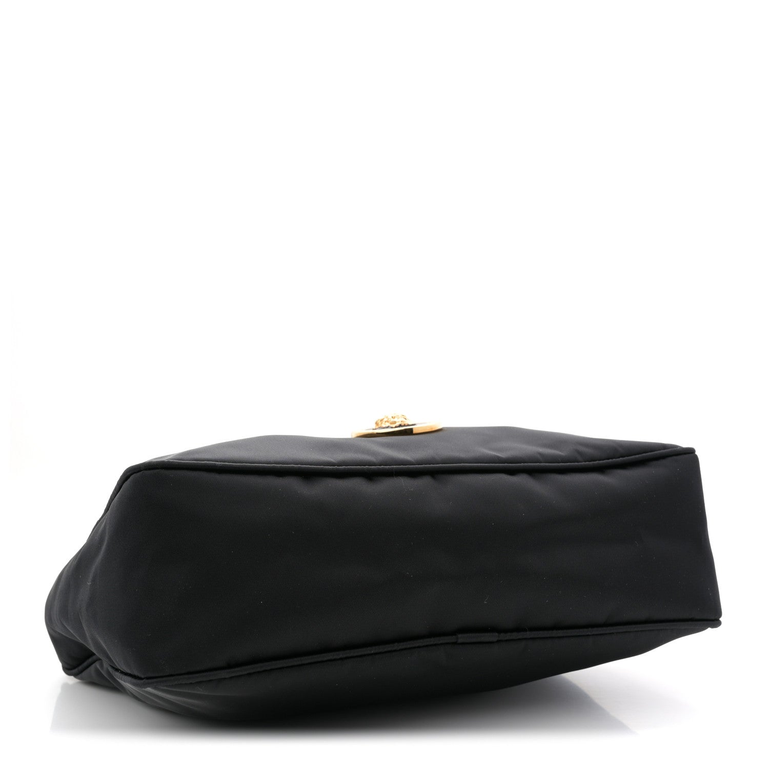 Versace Nylon Tribute Chain Crossbody Shoulder Bag Black 4 of 11