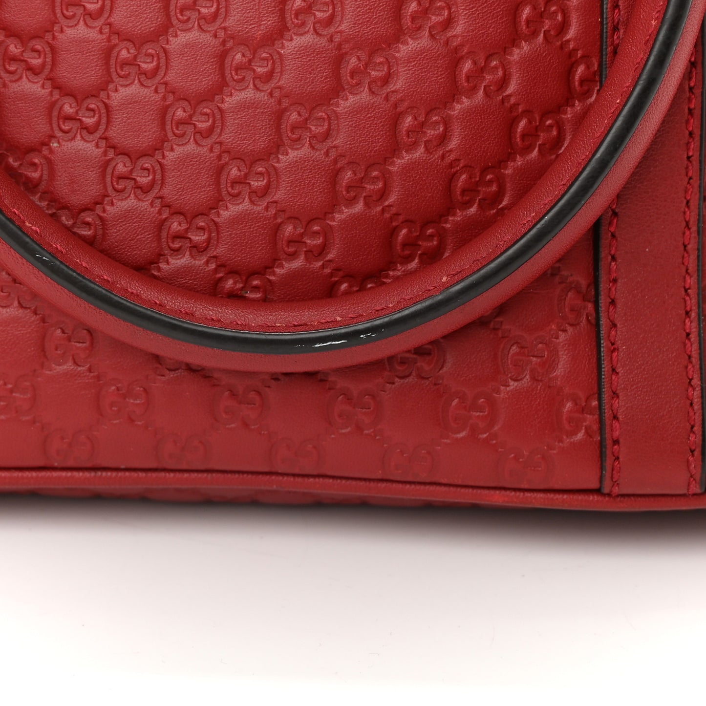 Soft Microguccissima Mini Dome Bag Rosso