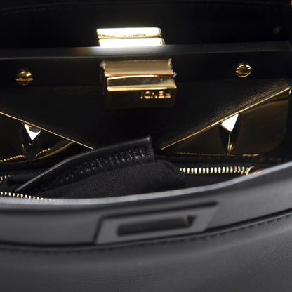 Fendi Nappa Mini Peekaboo Iconic Satchel Black 8 of 13
