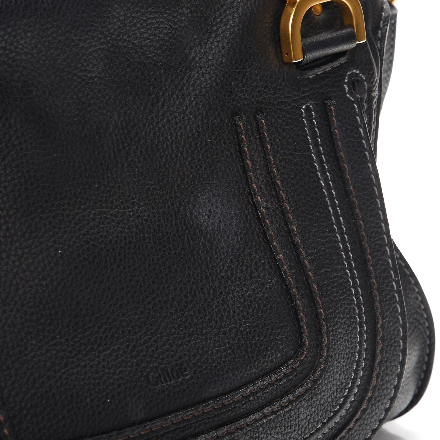 Calfskin Medium Marcie Satchel Black
