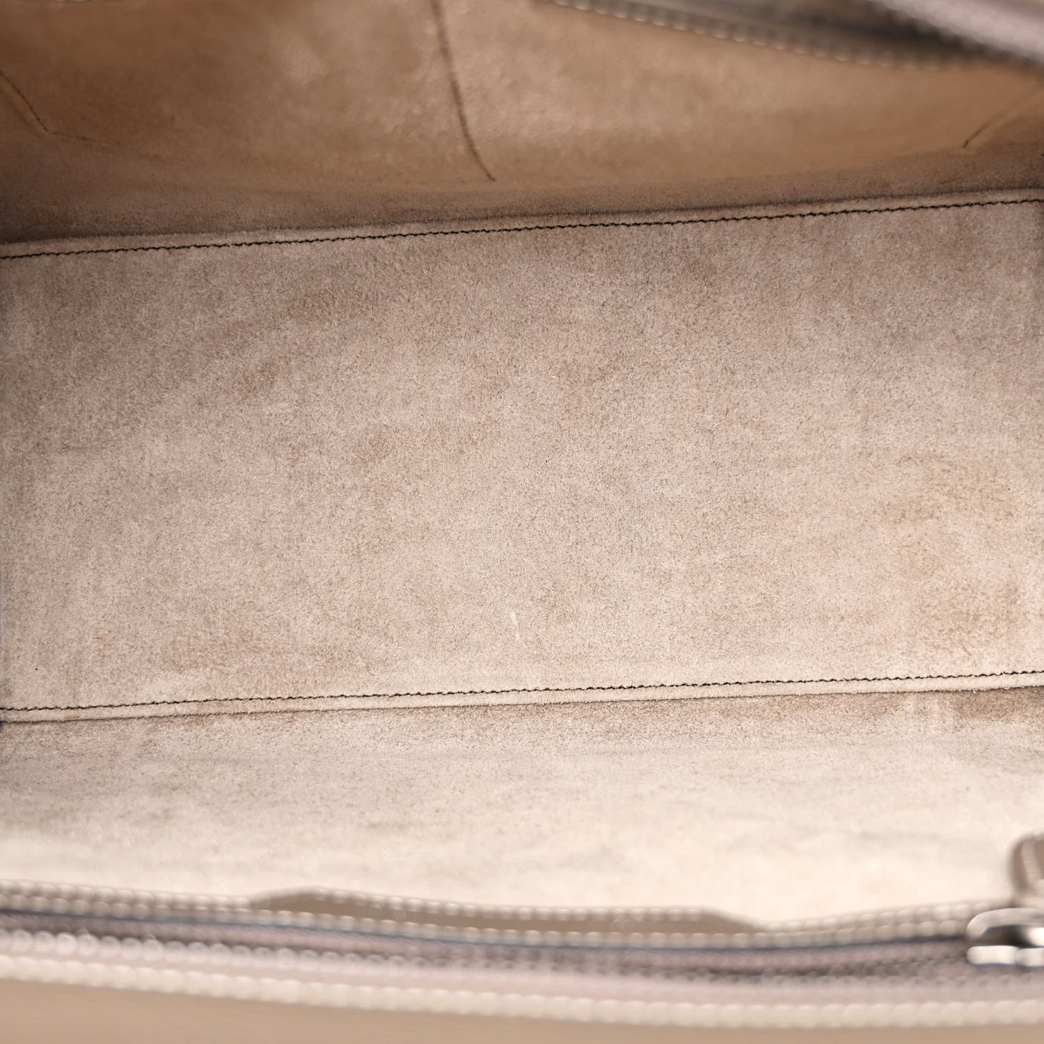Celine Drummed Calfskin Micro Luggage Souris 5 of 10