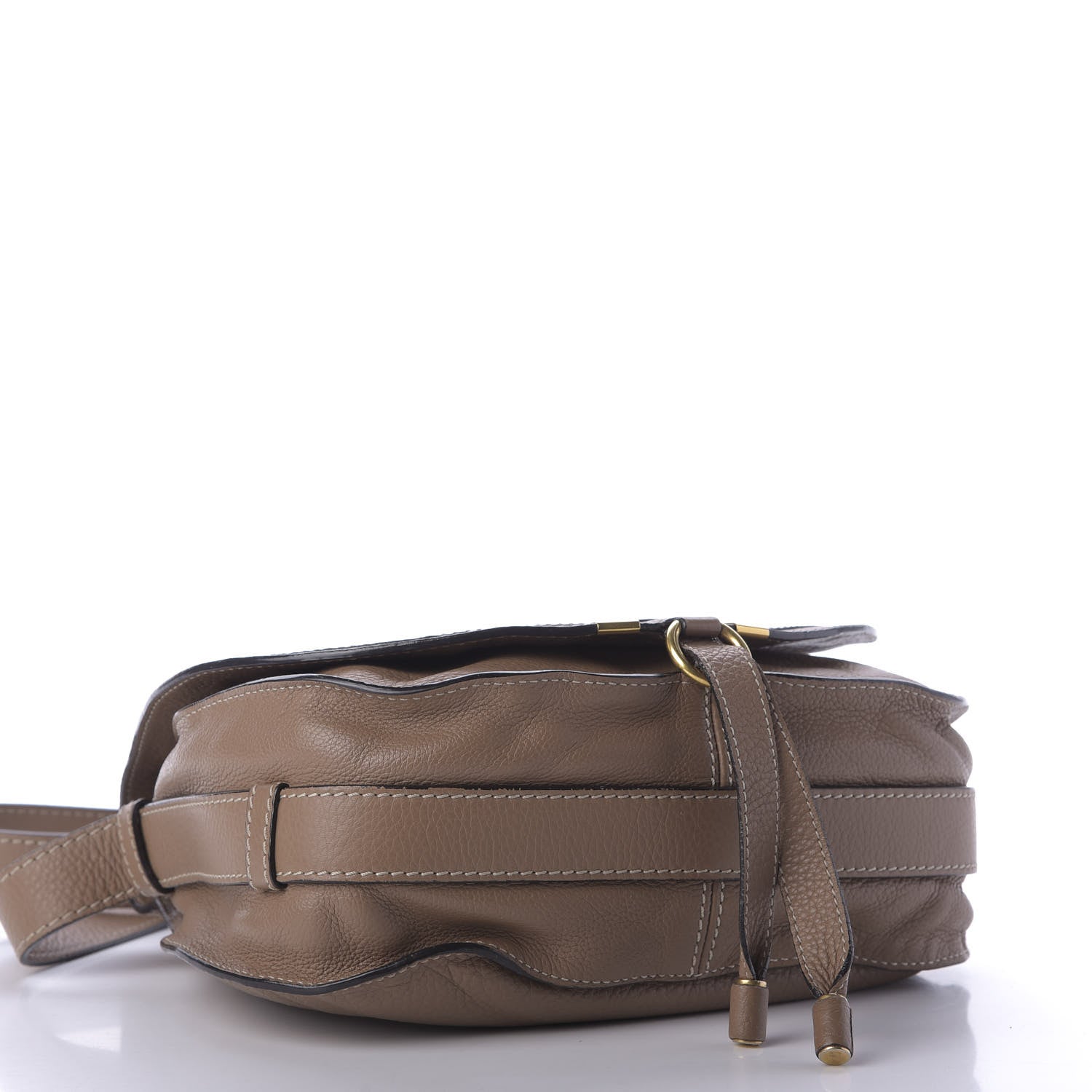 Chloe Calfskin Medium Marcie Round Crossbody Bag Nut 4 of 9
