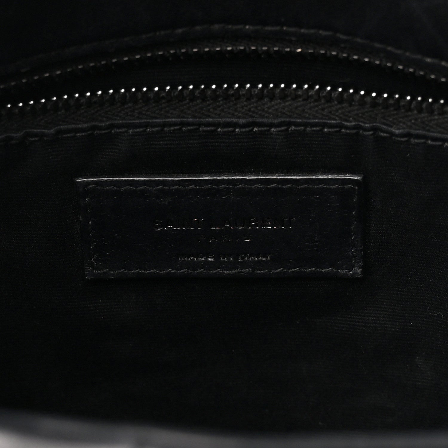 Saint Laurent Lambskin Quilted Monogram Monochrome Medium Loulou Puffer Chain Satchel Black 8 of 12