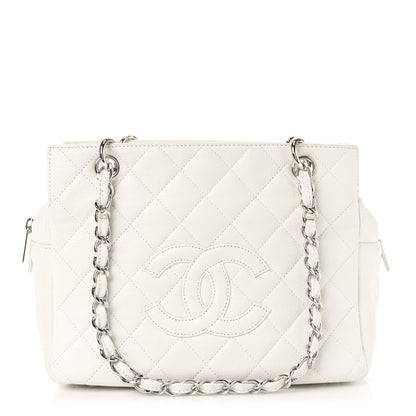 Chanel Caviar Quilted Petit Timeless Tote PTT White 1 of 9