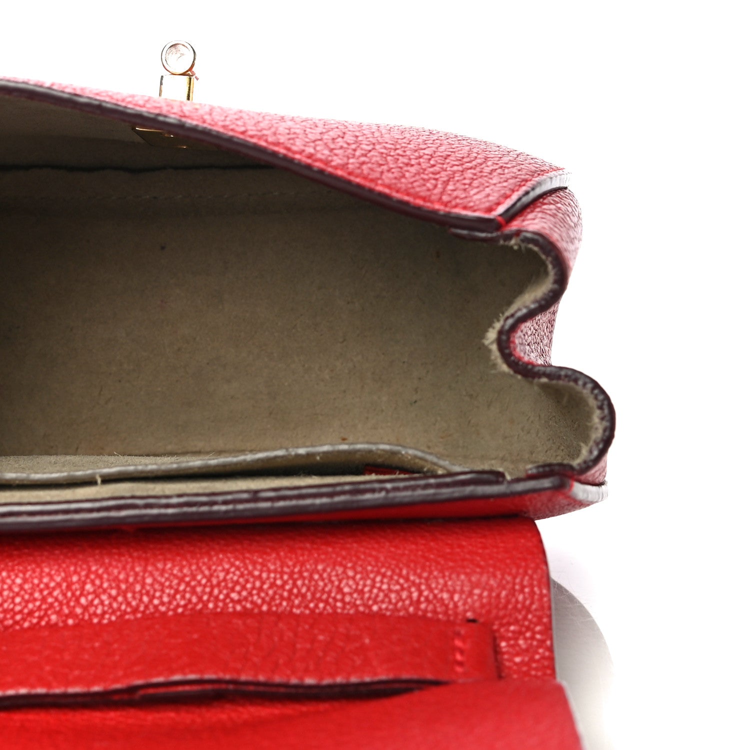 Chloe Grained Lambskin Nano Drew Shoulder Bag Plaid Red 5 of 11
