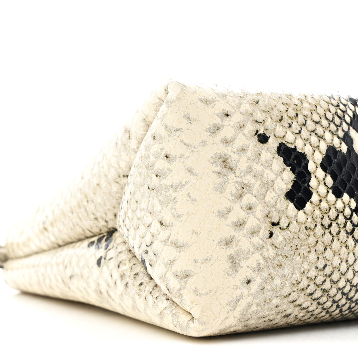 Python Embossed Lina Bag Natural
