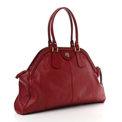 Gucci Calfskin Large Re(Belle) Top Handle Bag Red 2 of 12