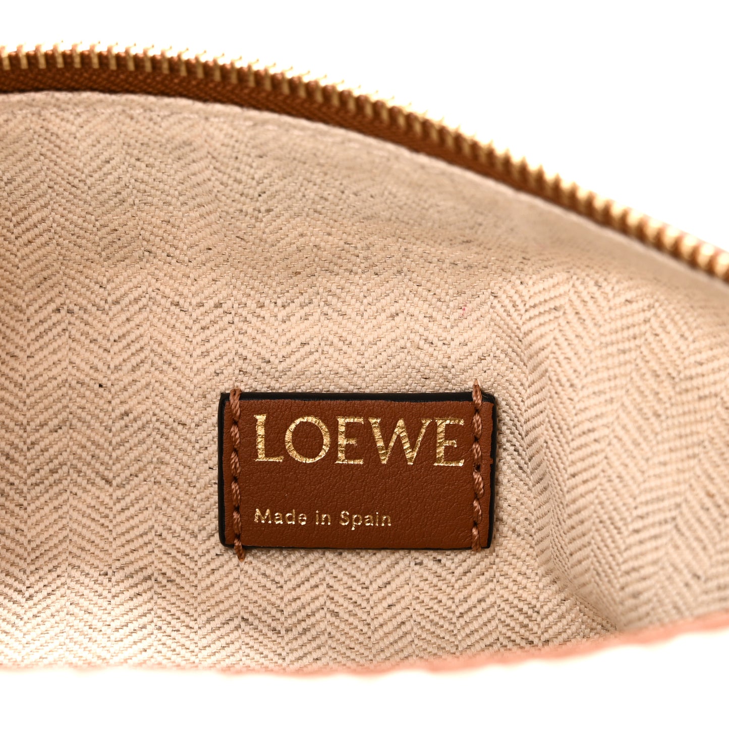 Jacquard Anagram Calfskin Small Cubi Bag Ecru Tan
