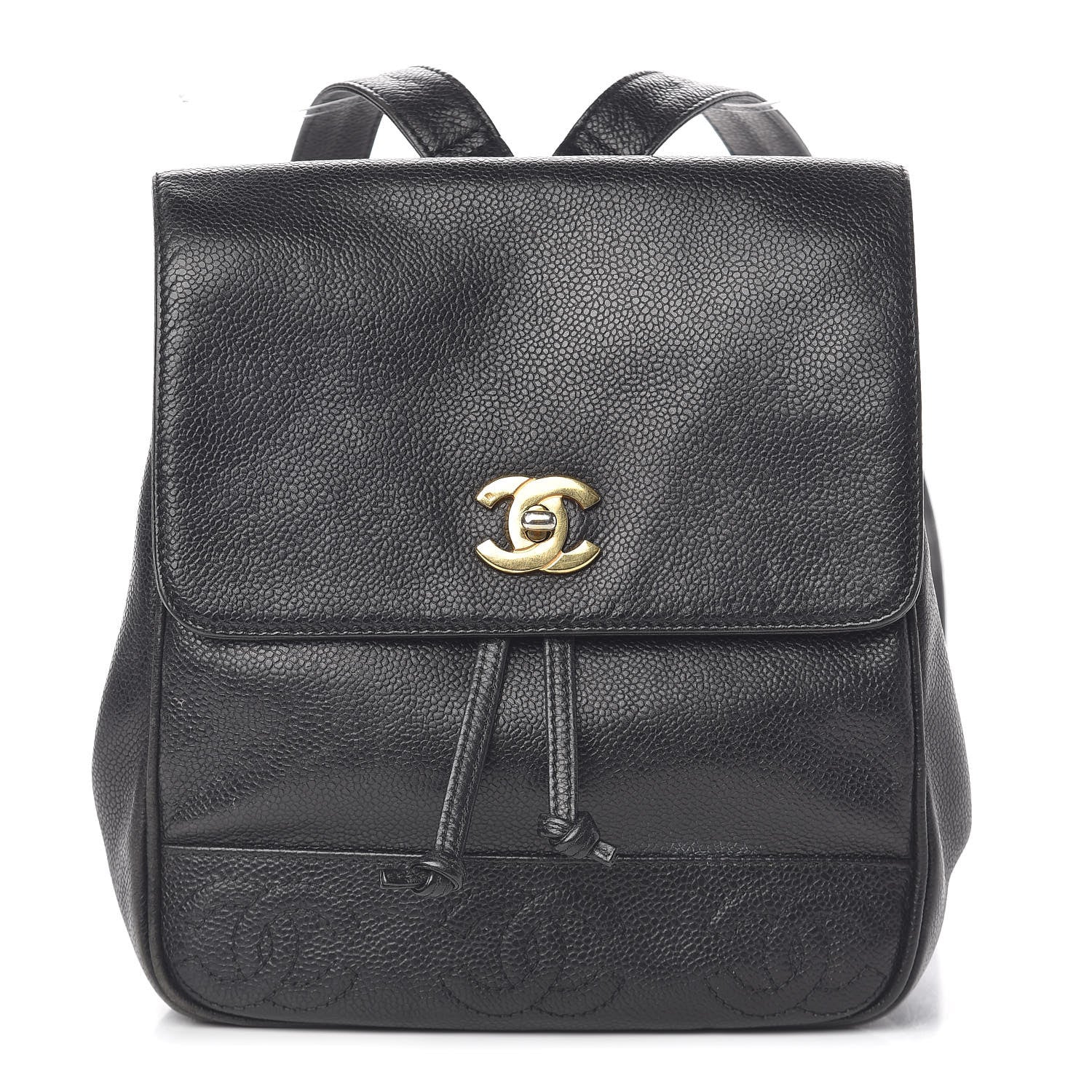 Chanel Caviar CC Backpack Black 2 of 13