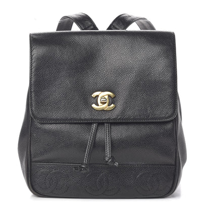 Chanel Caviar CC Backpack Black 2 of 13