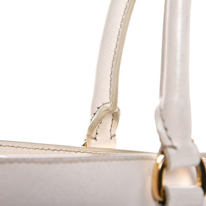 Prada Saffiano Lux Medium Tote Talco 26 of 29