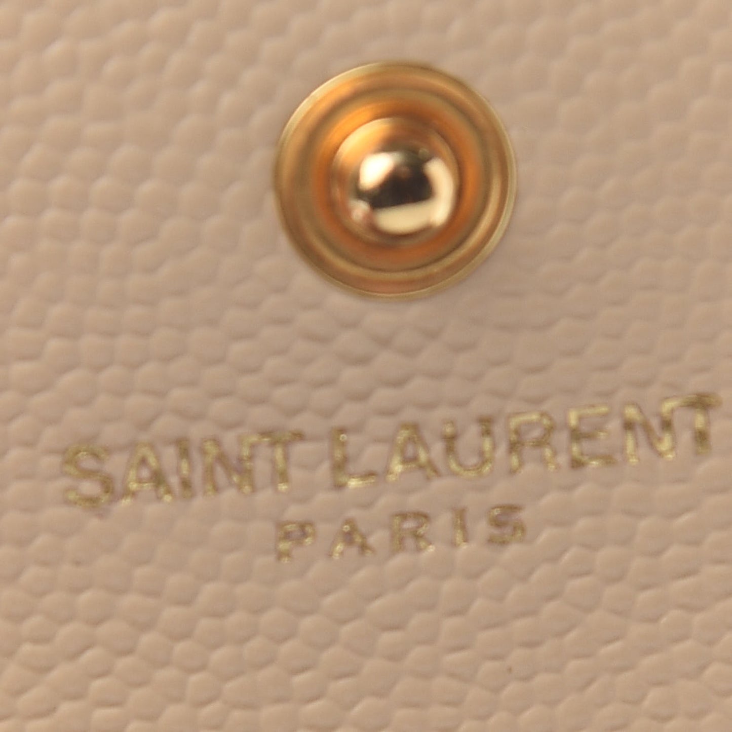 Grain De Poudre Matelasse Chevron Monogram Chain Wallet Nude Powder