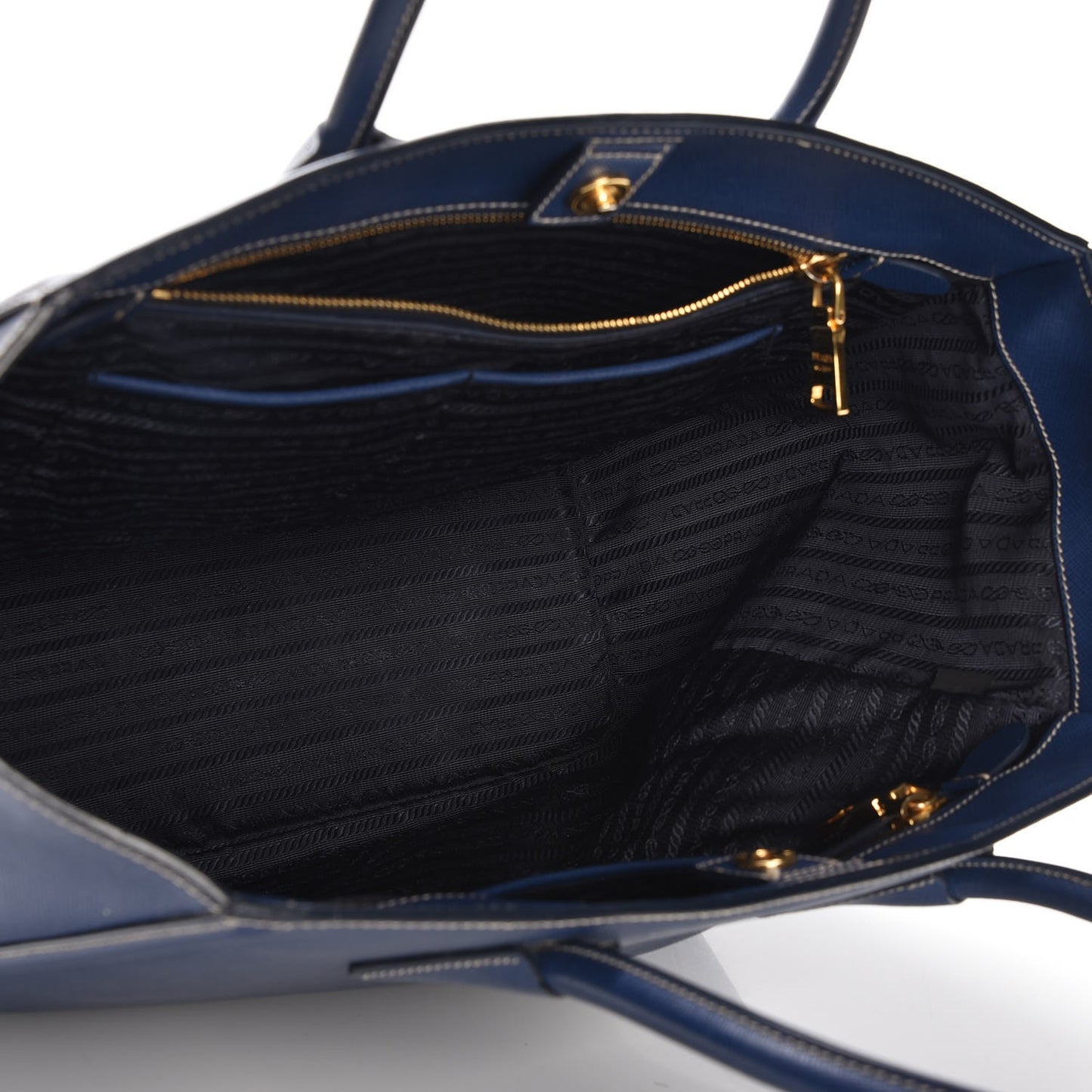 Saffiano Bi-Color Tote Bleuette Turchese