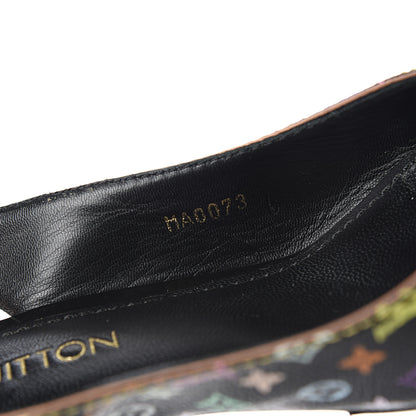 Louis Vuitton Multicolor Slingback Pumps 39 Black 12 of 14