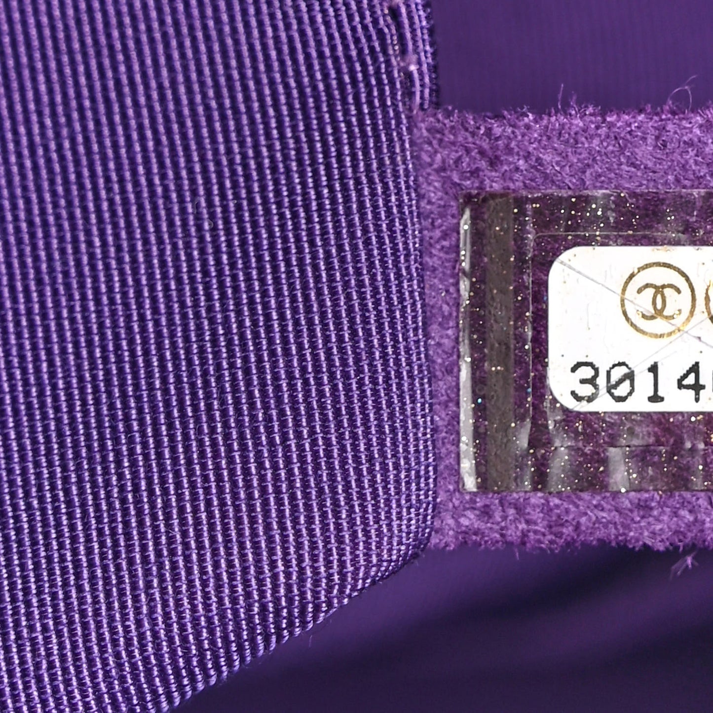 Calfskin Quilted Bucket Bag Purple