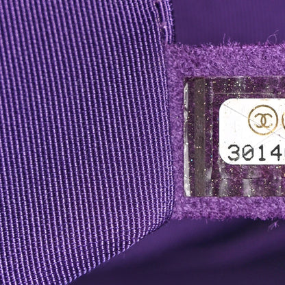 Chanel Calfskin Quilted Bucket Bag Purple 10 of 13