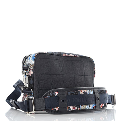 Christian Dior x Sorayama Nylon Grained Calfskin Safari Bag Navy Blue 3 of 10
