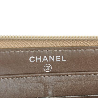 Chanel Caviar Large Timeless CC Zip Around Wallet Beige Clair 6 of 9