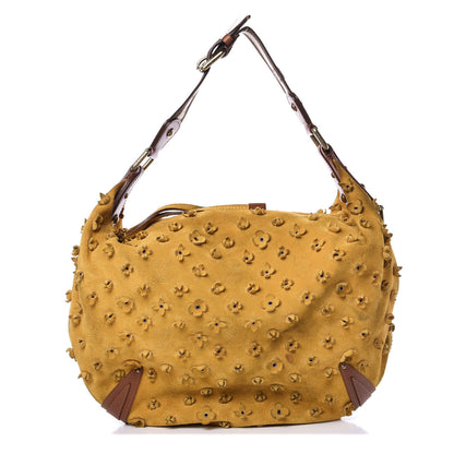 Louis Vuitton Suede Mahina Fleurs Onatah GM Maize 1 of 9