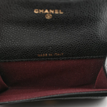 Chanel Caviar Quilted Flap Card Holder Black 5 of 8