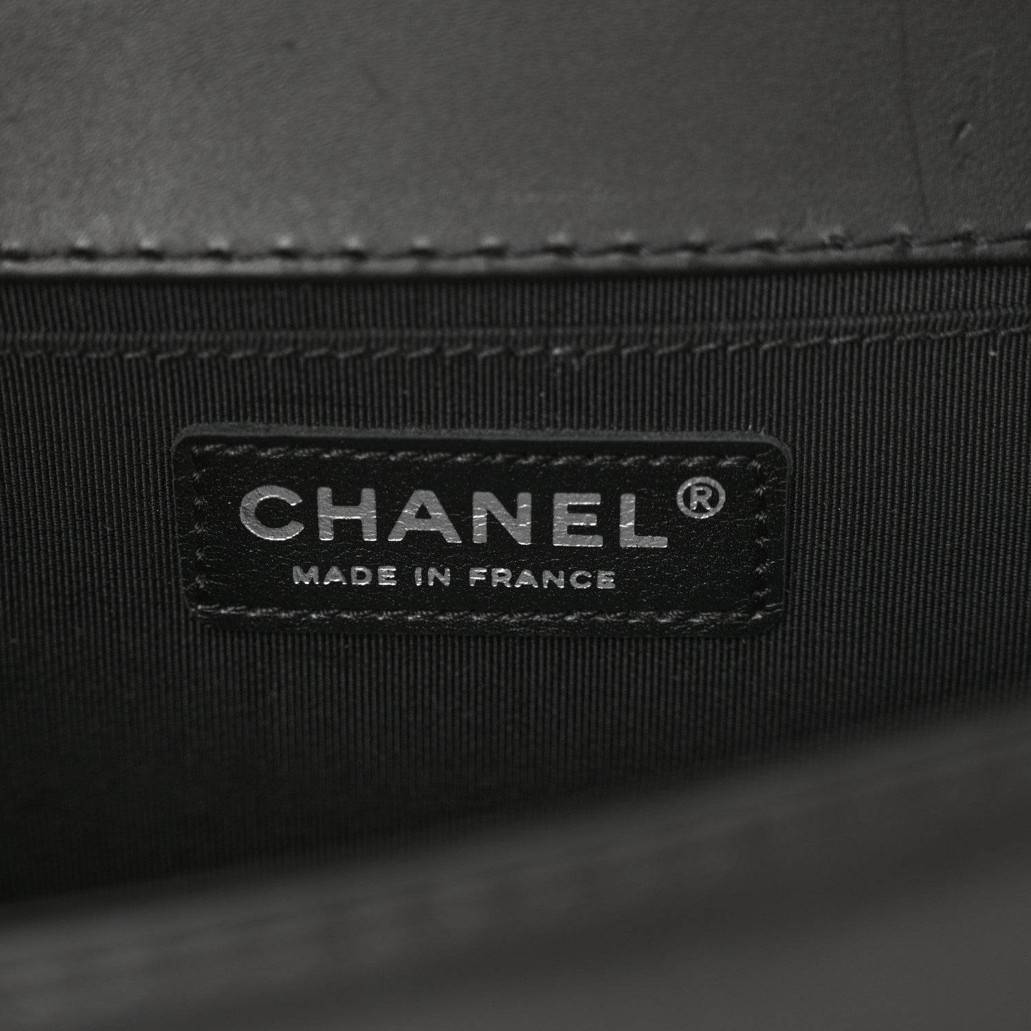 Chanel Calfskin Stitched Medium Boy Flap Black 6 of 11