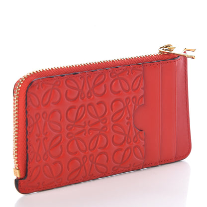Loewe Calfskin Embossed Repeat Coin Card Holder Pomodoro 3 of 6