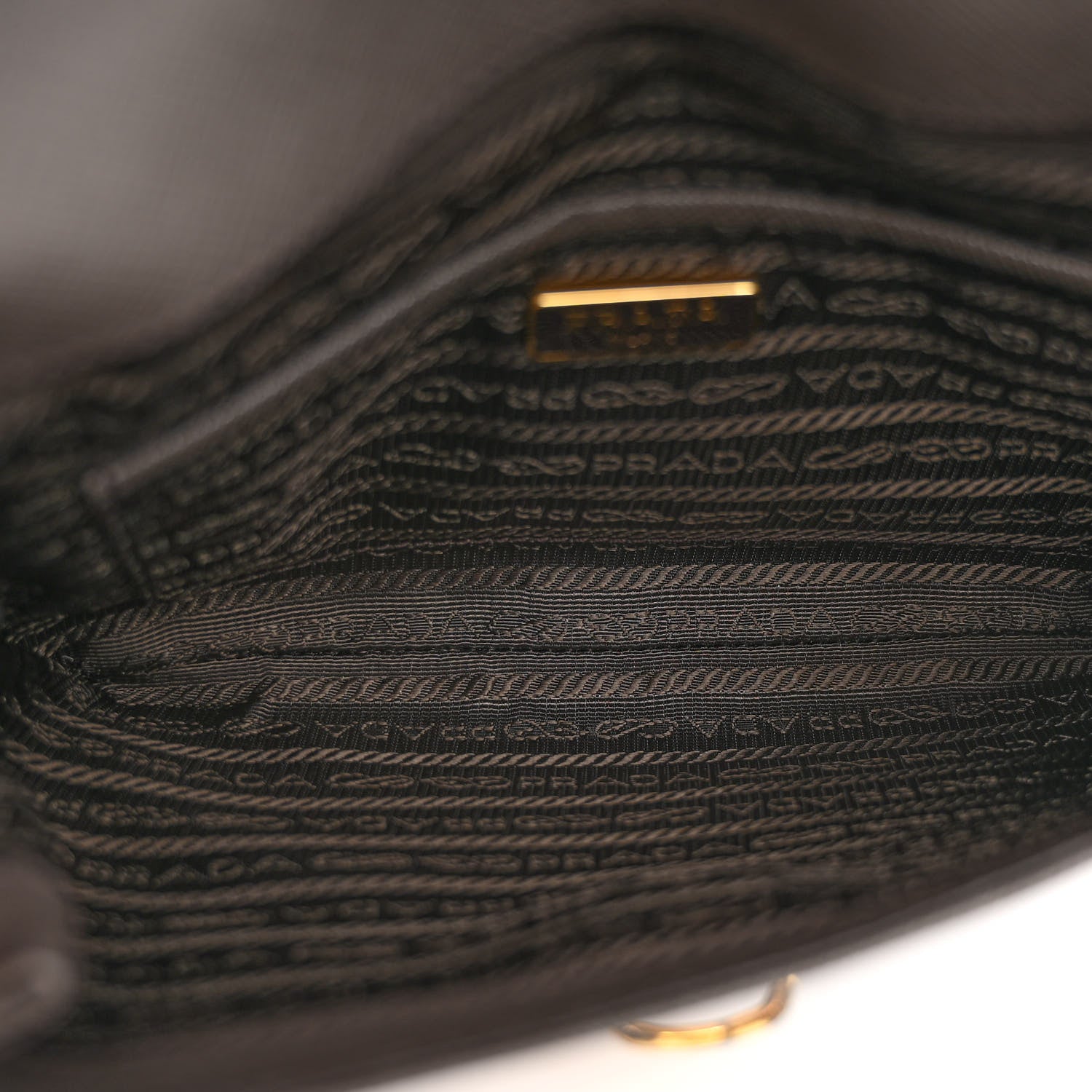 Prada Saffiano Clutch Pouch Grey 5 of 14