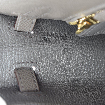 Hermes Epsom Kelly Sellier 25 Etain 6 of 10