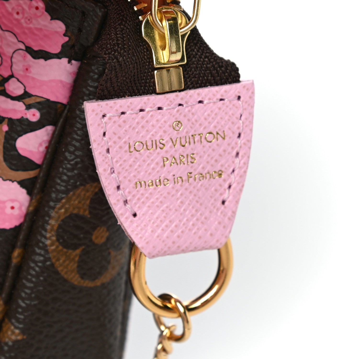 Louis Vuitton Monogram 2021 Christmas Animation Japanese Garden Mini Pochette Accessories Wisteria Pink 5 of 10